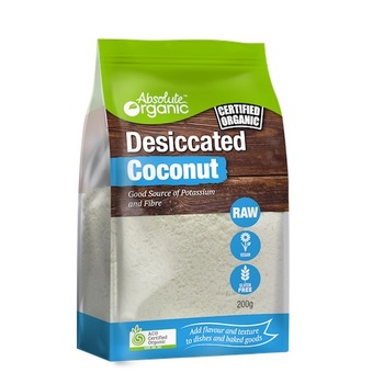 Absolute Organic Coconut Desiccated 200g