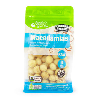 Absolute Organic Nuts Macadamia 250g
